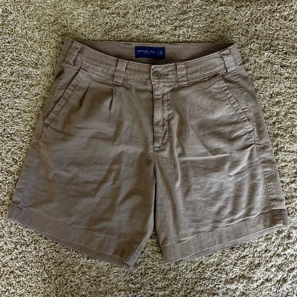 Abercrombie & Fitch linen-blend shorts
